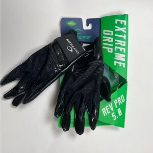 NWT Cutters Rev Pro 5.0 Extreme Grip Gloves - Black Medium